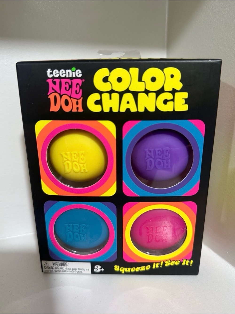 NeeDoh Teenie Color Changing Squishy 4 pack